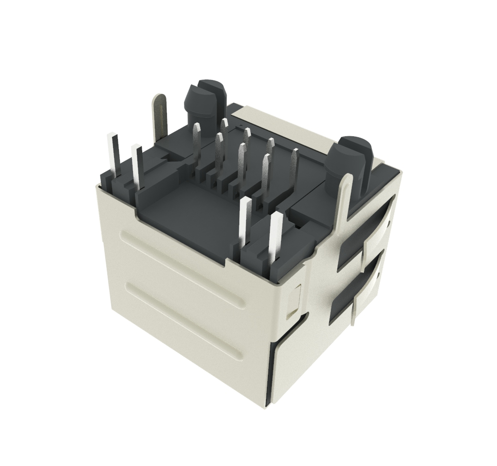 56 LED 1*1 8P8C EMI B型扁針