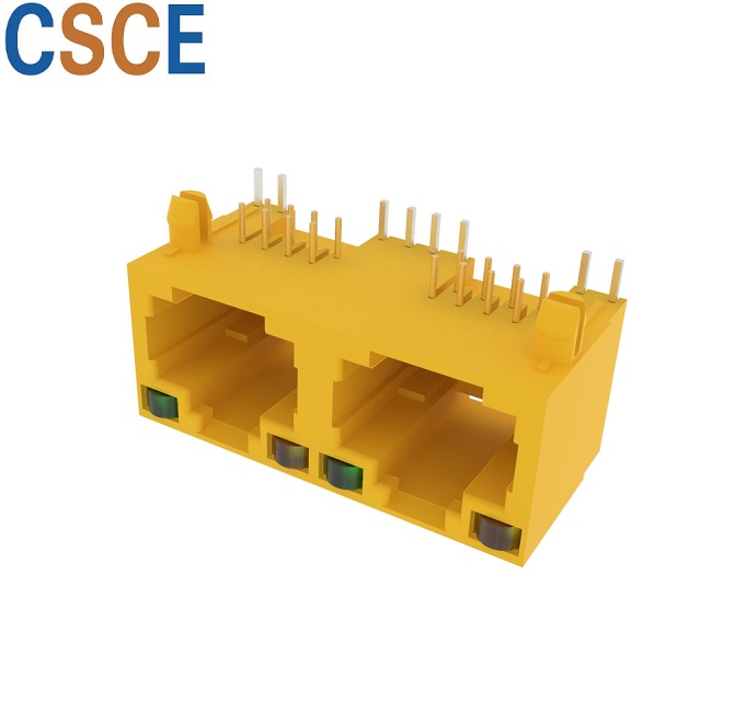 56 LED 1*2 8P8C D型