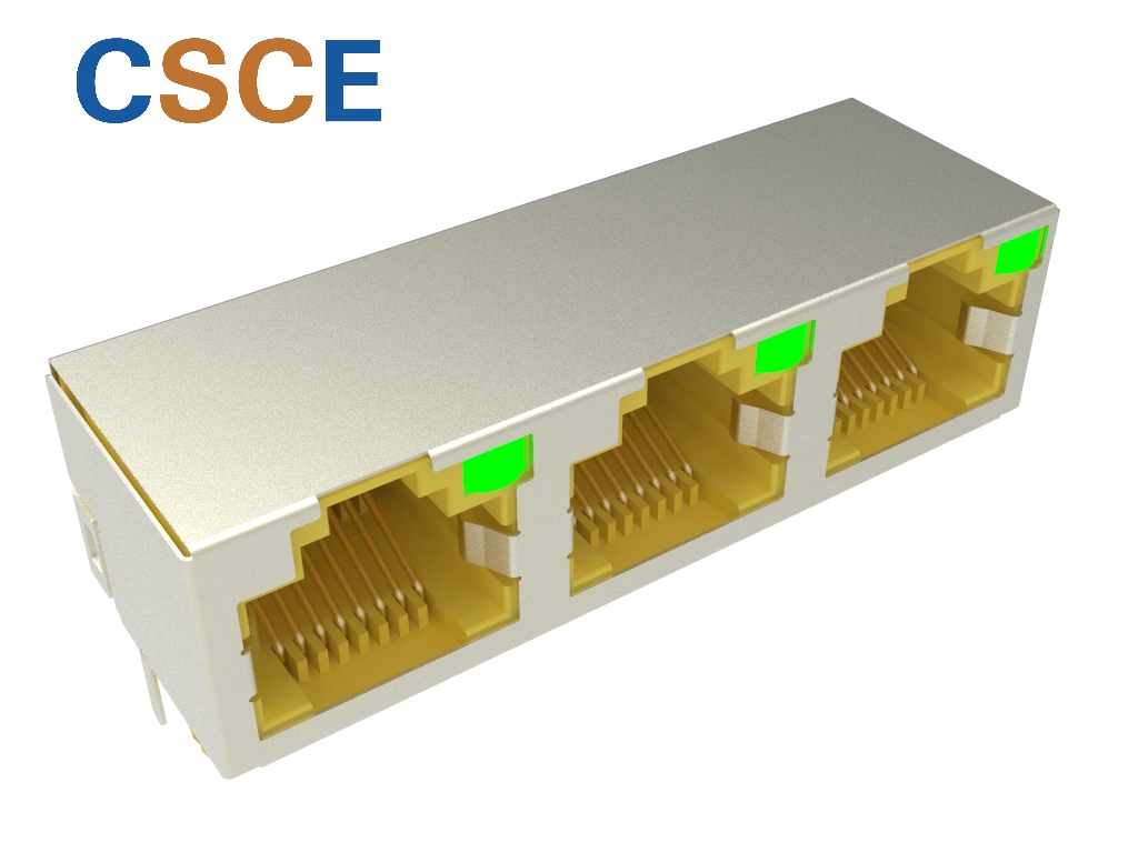 56S LED 1X3 8P8C D型(左空右?guī)?