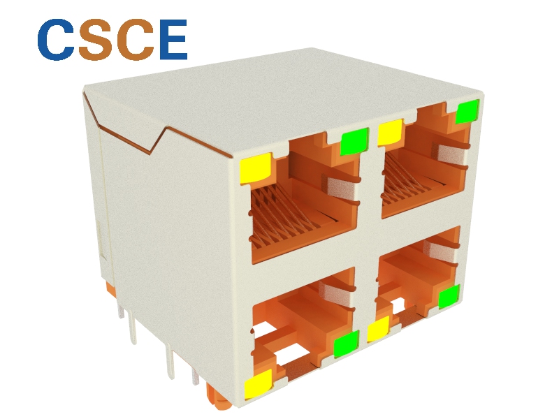 5921S LED 2X2 8P8C -D