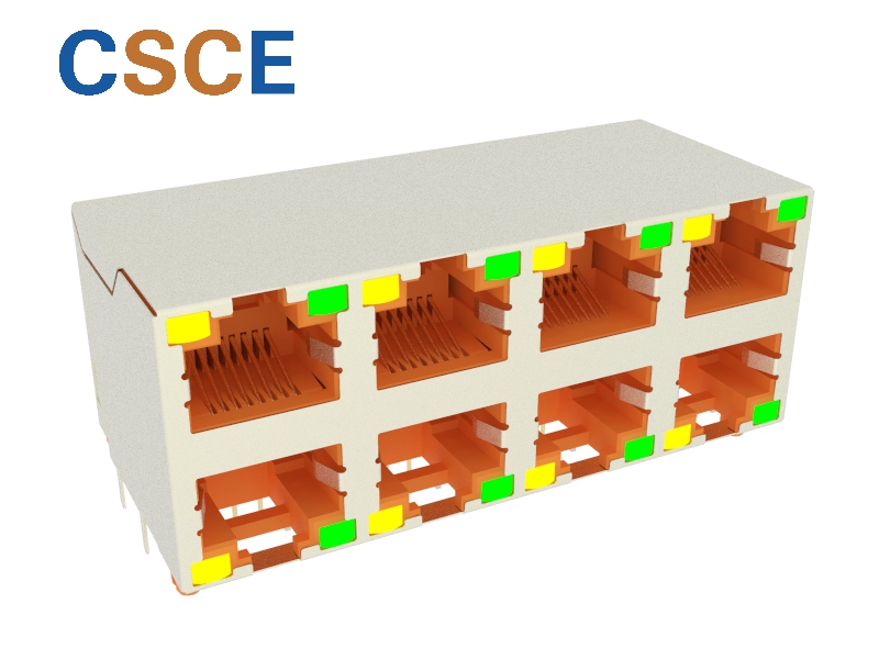 5921S LED 2X4 8P8C -D